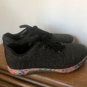 NOBULL CrossFit Trainer in Black with Pixel Colored Sole W 7.5